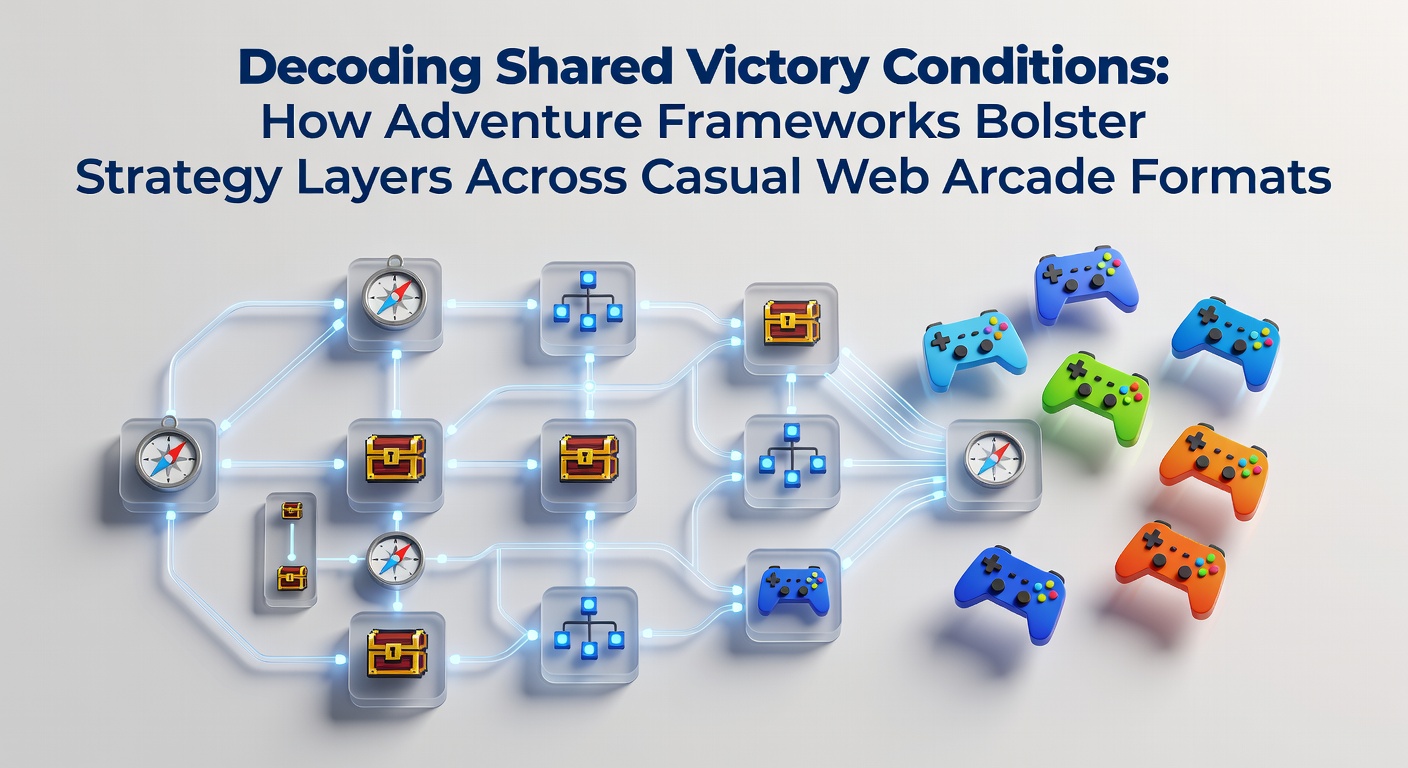 Players collaborating on shared victory conditions in a casual web arcade adventure game