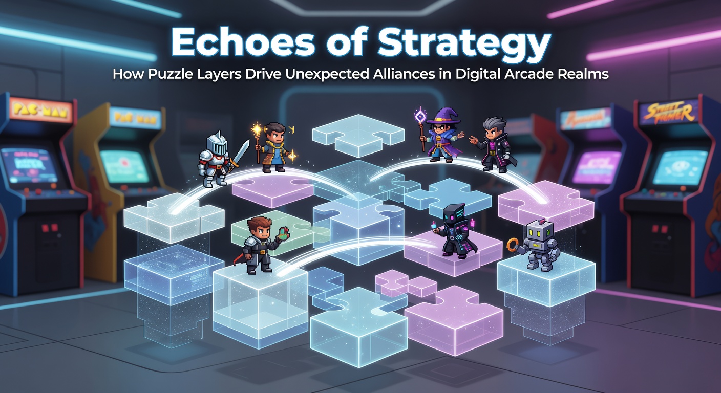 Players collaborating on layered puzzles in a browser-based arcade game interface showing strategic elements