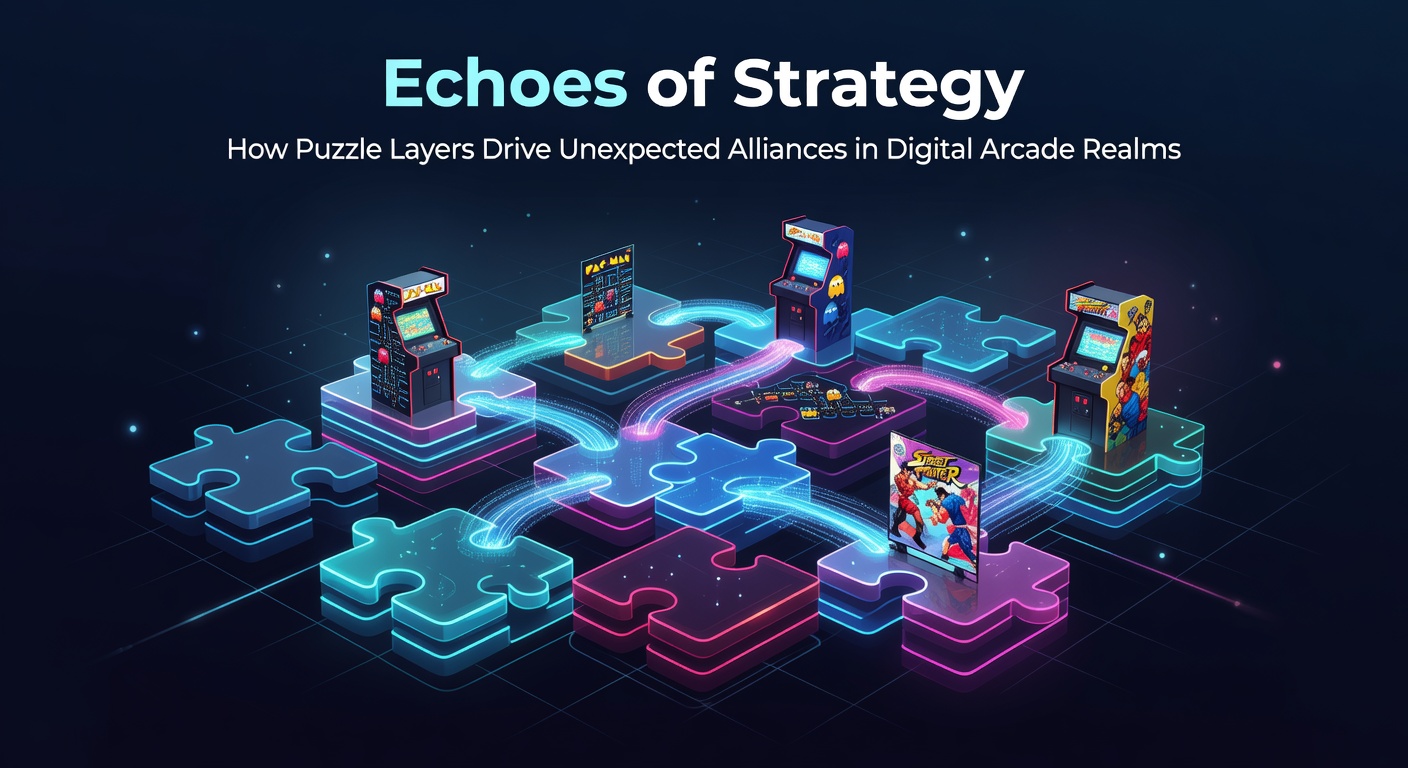 Strategic puzzle interface highlighting alliance formation mechanics in a digital arcade environment