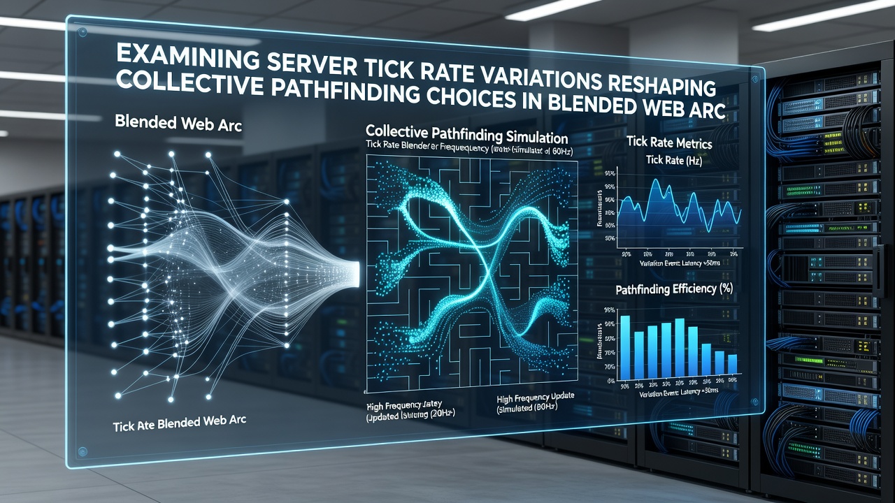 Multiplayer pathfinding heatmap comparing tick rate impacts in web-based strategy sessions